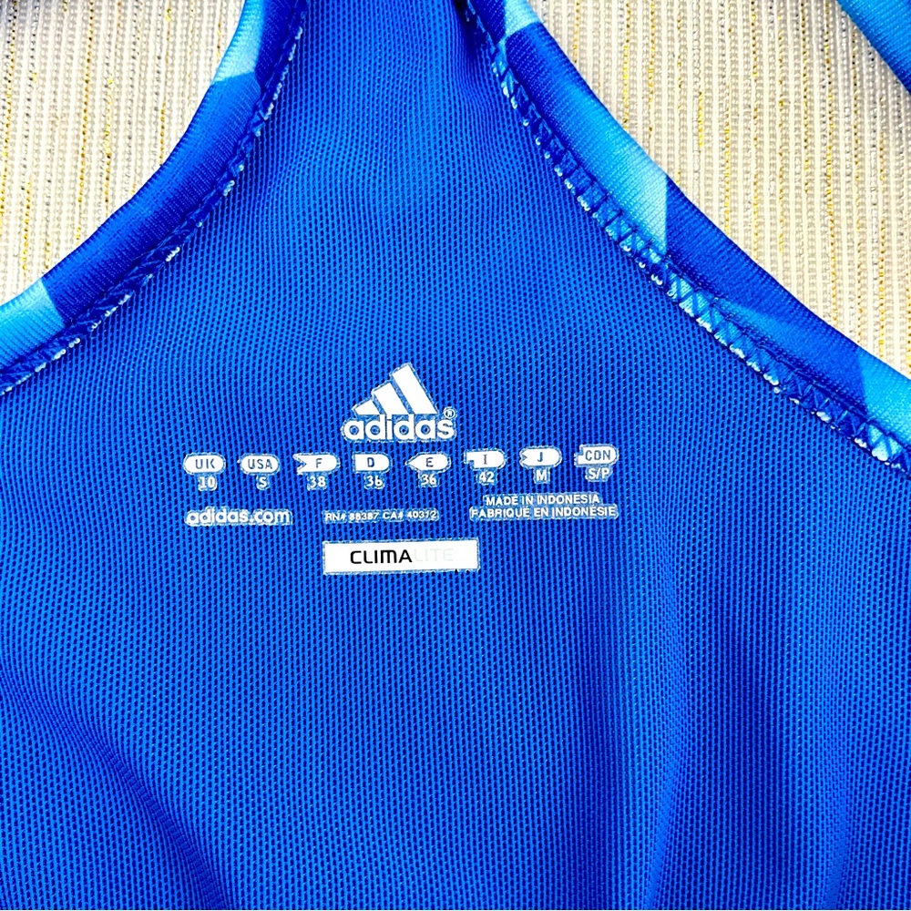 Adidas swim Blue top‎ Size S - Picture 6 of 10